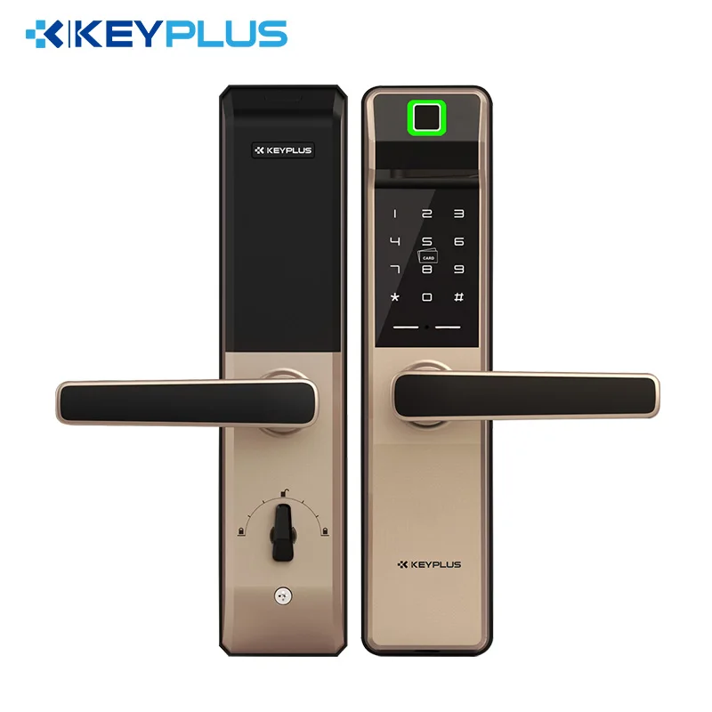 Zinc Alloy Key Biometric Fingerprint Digital Password Smart Locks