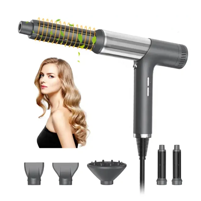 Wholesale 5 In 1 Electric Hair Dryer Styling Professional Hair Dryer High Speed Brushless Motor Hair Curler And Dryer Set