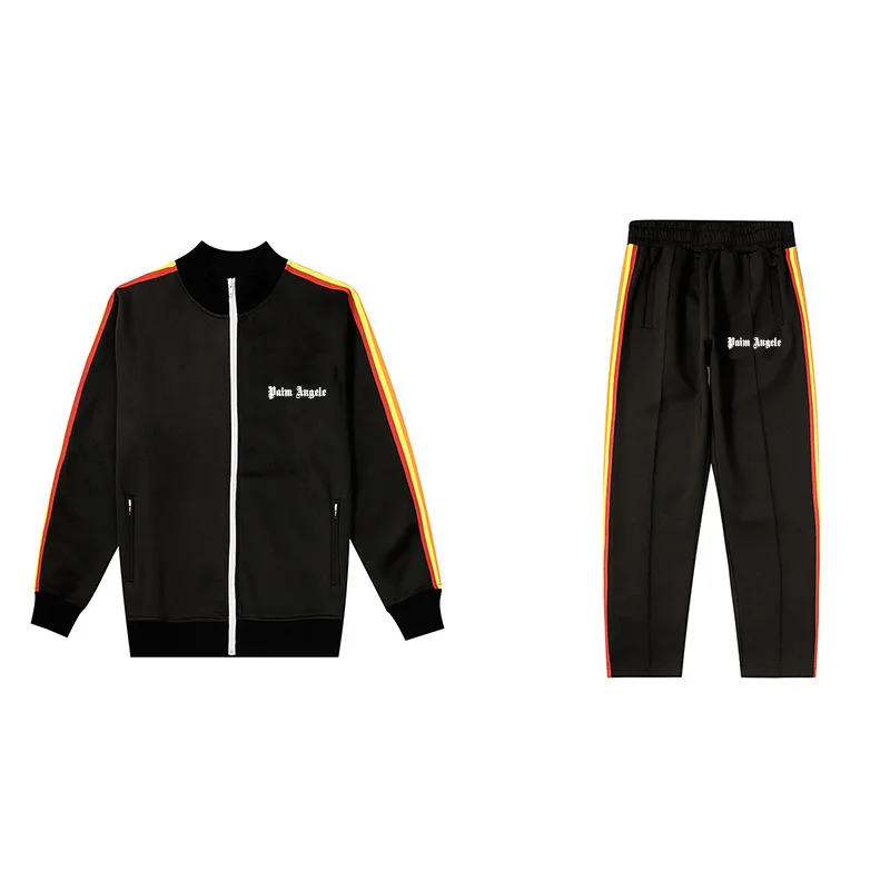 2 piece set luxury couple jogging tracksuit Boys fleece joggers men's pullover tracksuits blank sport wear plus size men set