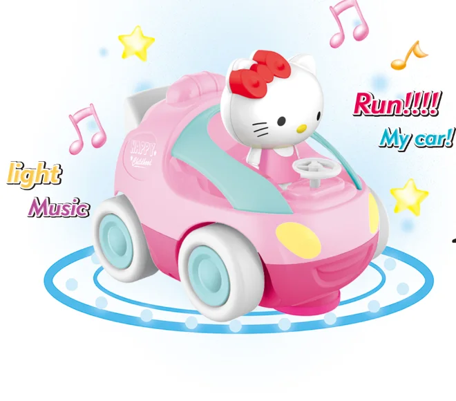 Electric Freewheel Car with Light and Music Cartoon Mickey Doraemon Electric Baby Toy
