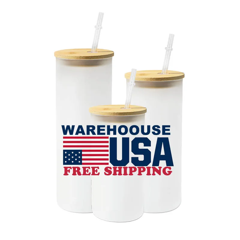 Usa Warehouse Custom Uv Vinyl Printing Frosted Clear 20 16 Oz
