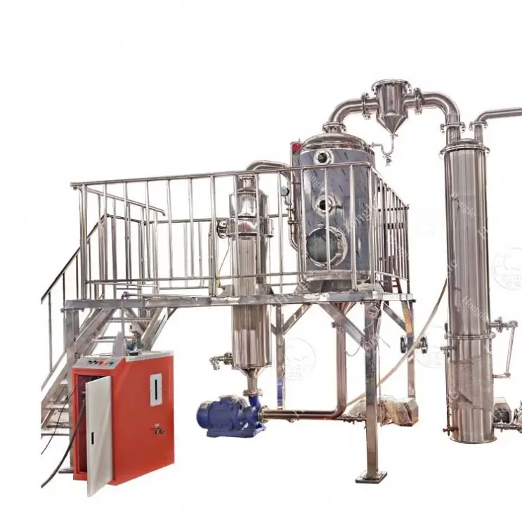 Multifunctional Syrup Juice Tomato Paste Concentrate Production Line Salt Water Vacuum Evaporator Machine