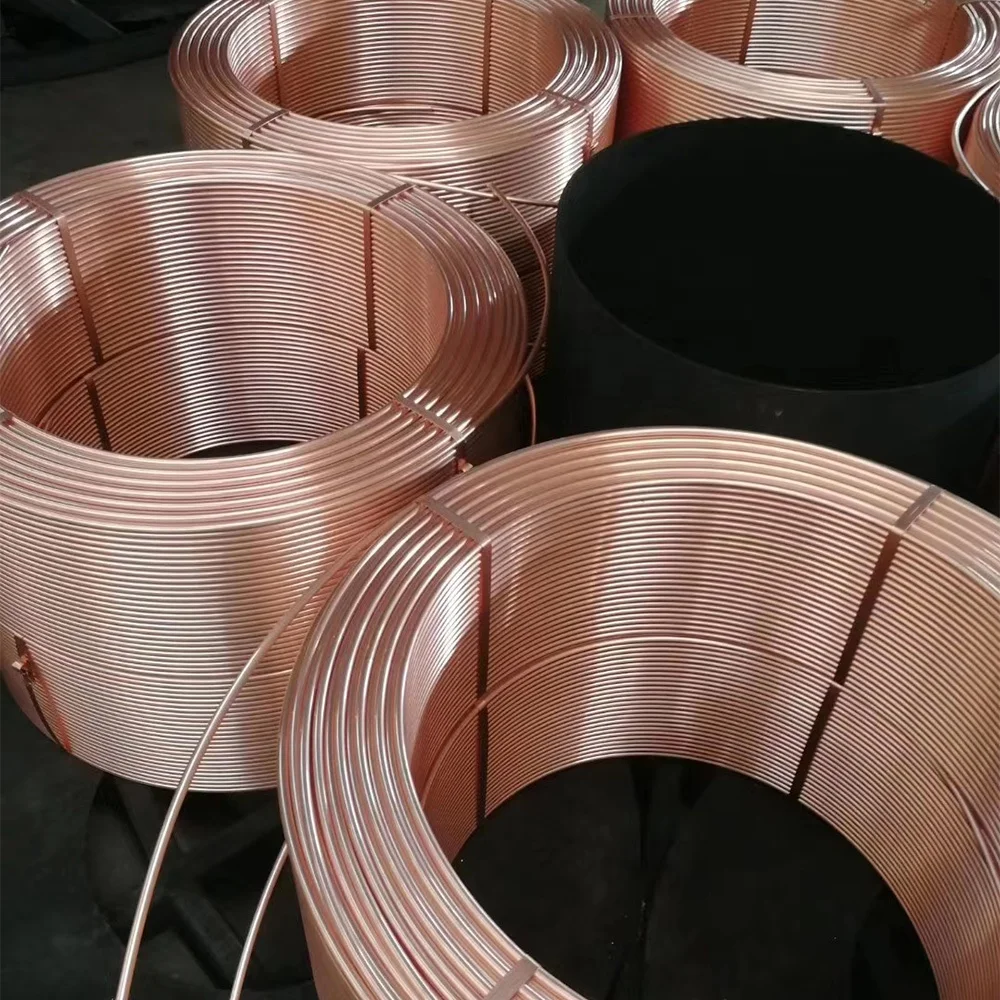 Seamless Level Wound Medical Copper Coil Pipe Tubes Type K Tp2 C12200