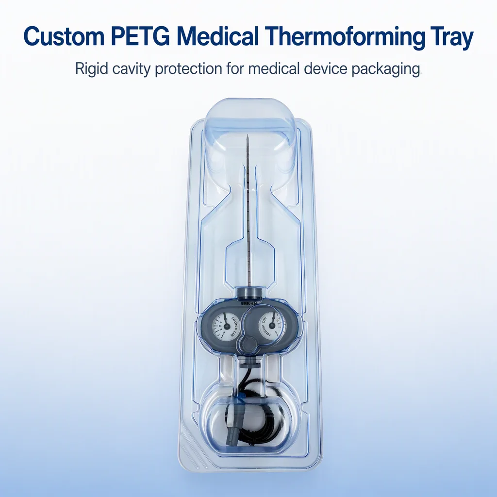 Customized Plastic Tray Sterile Packaging Tray Vacuum Formed Tray for Medical Instrument