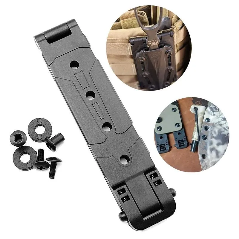 4 Clips Ceinture EDC Kydex - Support Multifonction Noir - Pince étui K Sheath
