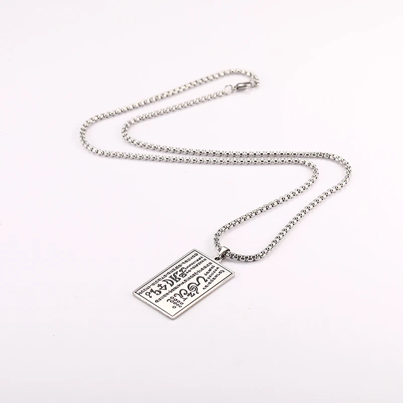 Myshape Talisman of Wealth Necklace Attracting Money 6th and 7th Books of Moses Chain Seal of Fortune Amulet Stainless Steel