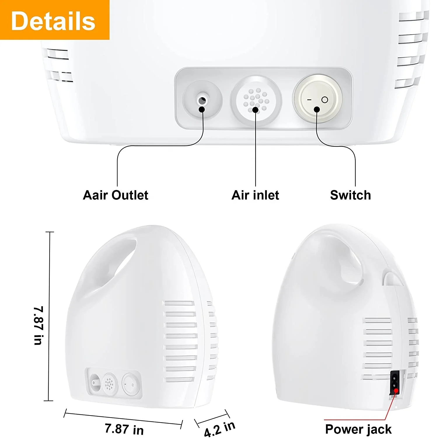 Long Use Life Domestic Care Services Vapor Therapy Compressor Nebulizer for Pulmonary Asthma