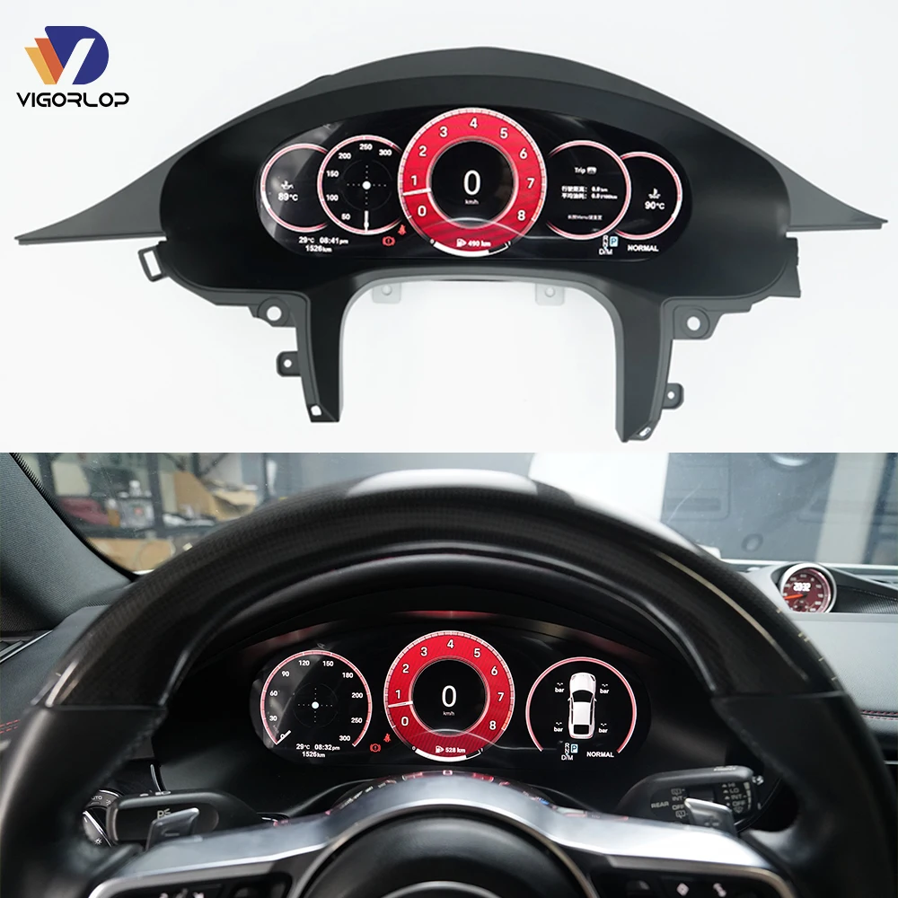 Auto Meter Lcd Instrument Panel Display Screen Car Digital Dashboard Speedometer For Porsche