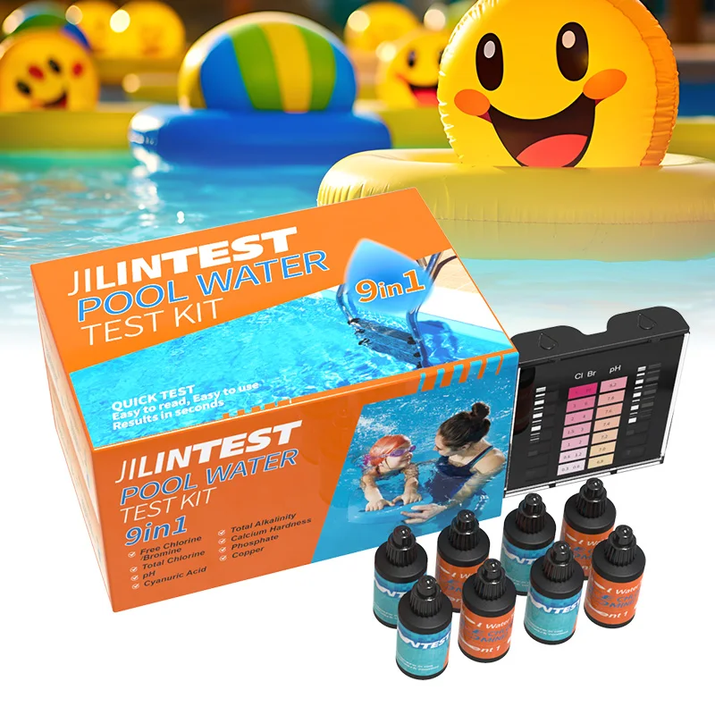 Accurate 9 in 1 Swimming Pool and Spa Water Test Kit Reagent