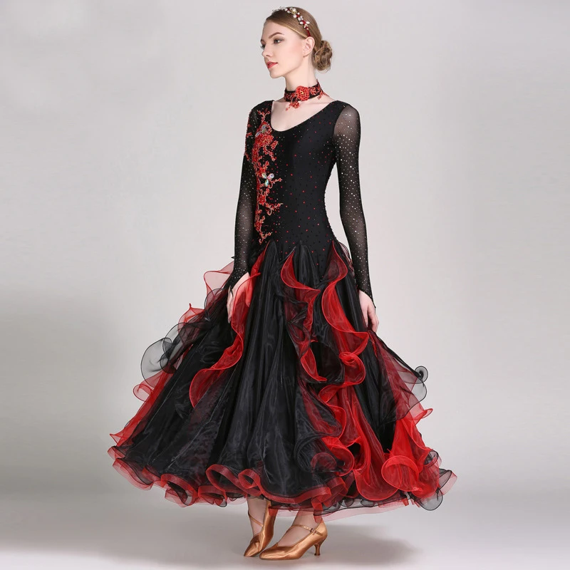 Waltz Tango Dress Long Sleeve Competition Performance Dance Dress| Alibaba.com Waltz Tango Dress Long Sleeve Competition Performance Dance Dress| Alibaba.com