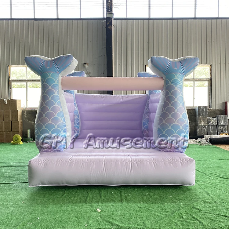 Hot sale pvc materials mermaid bounce house bouncy house inflatable bouncer for party rental