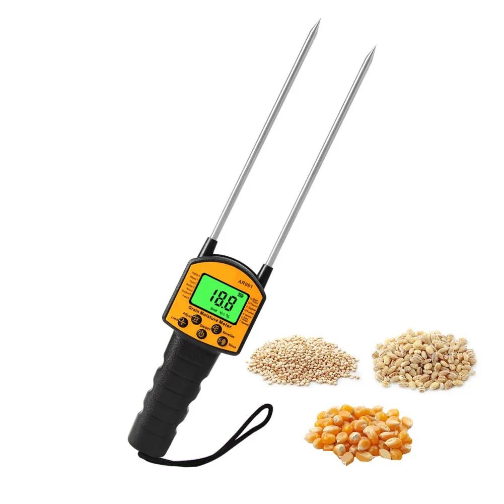 Digital Grain Moisture Meter Hygrometer Use For Corn Wheat Rice Bean ...