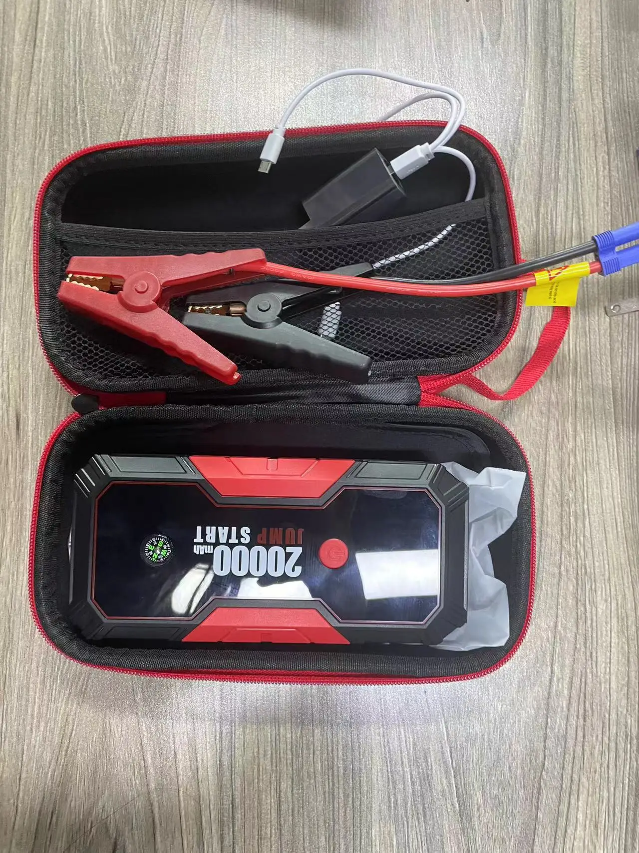 Car Jump Starter 20000mah 800a Peak Current Portable Power Bank Jump