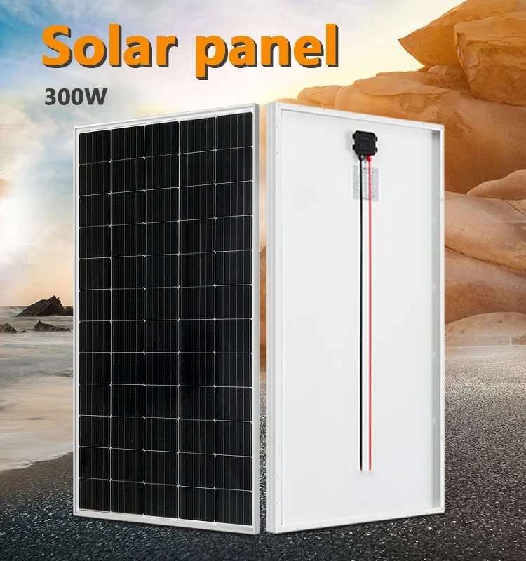 Qibu Glass Laminated Solar Panel 18v 36v 300w 350w Monocrystalline