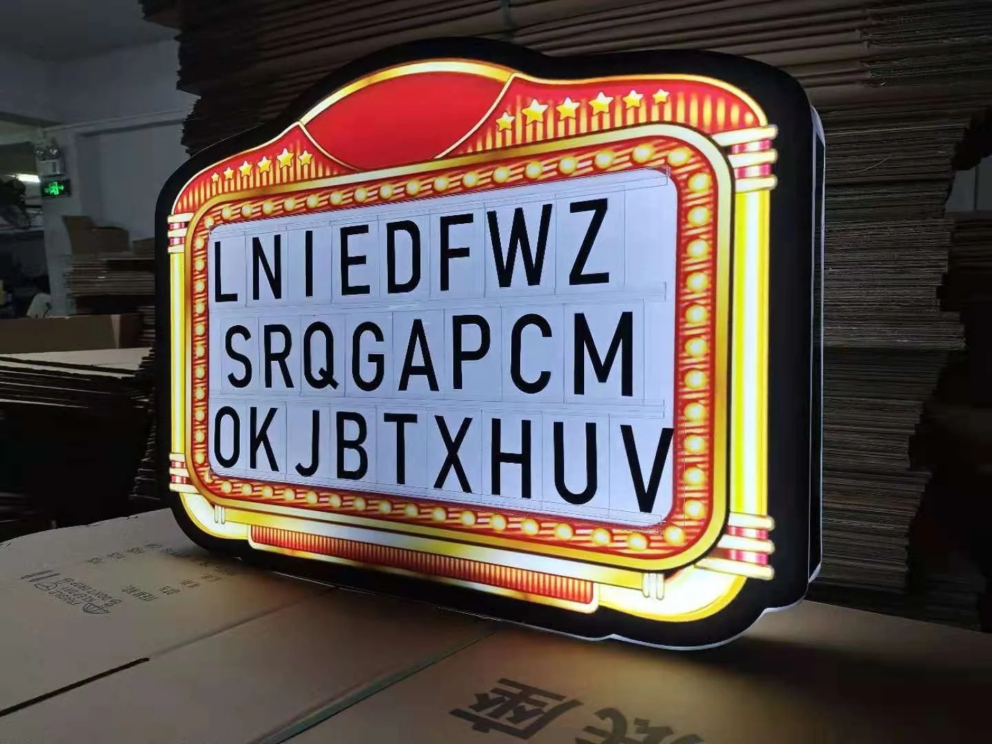 Customized LED VIP LED Marquee Light Box Bar Menu Board Letter Board Party Decor Letters for Events Party Lounge Bar Night Club