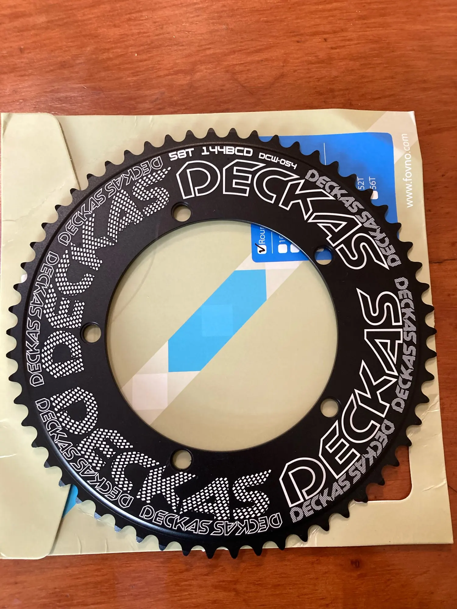Deckas144BCD固定ギアフィクシーラウンドチェーンリングトラックバイク