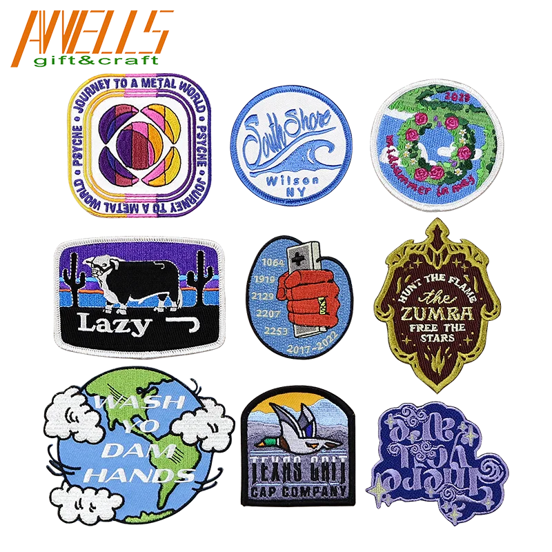 Embroidered Iron on Sew on Decorative Applique Patch Clothing Adhesive Stickers Sewing for Clothing Jeans Jackets