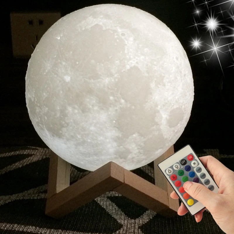 Factory direct supply LED moon lamp circuit board moon light Parts Lunar light RGB 16 Colors remote control