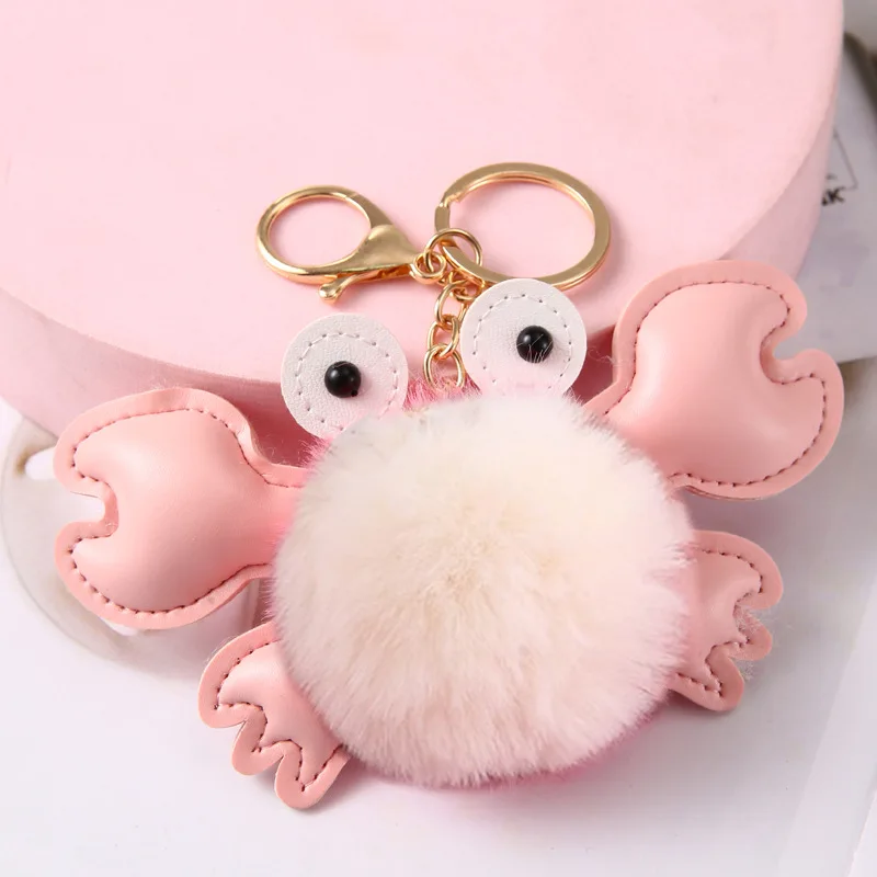 36801 Pom Pom Animal Keychains 