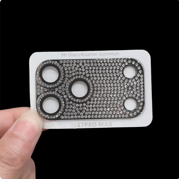 Diamond Glitter Lens Protector for iPhone 17 Pro Max