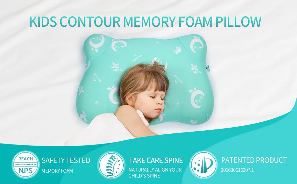 Thailand Natural Latex Hypoallergenic Organic Babies Toddler Pillow