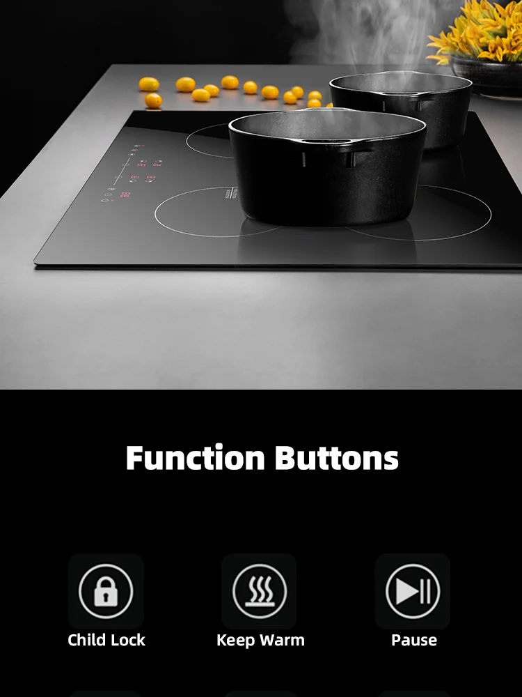 Modern Design Touch Control Electric Stove Induction Cooktop Energy