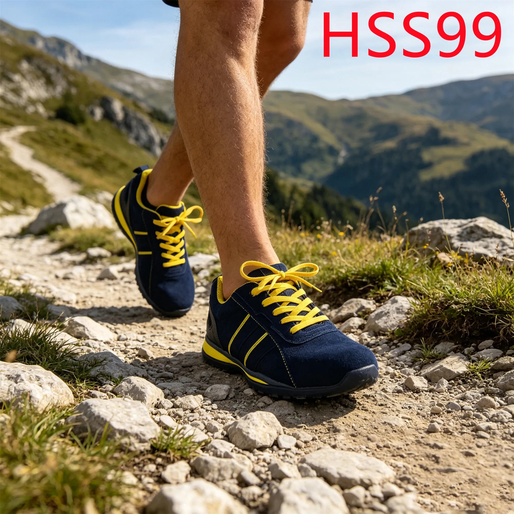 HY,Steep Environments Flexible Support Design Anti-hit Safety Footwear Double Colors EVA+rubber Sole Hua Singh Hiking ShoesHSS99