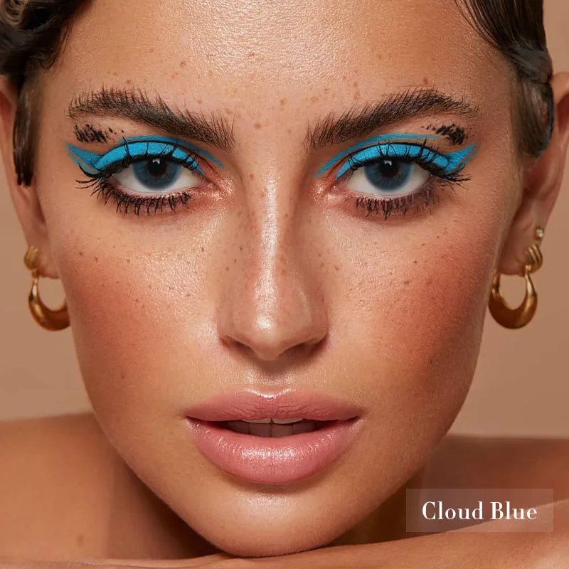 Новые модные косметические контактные линзы Cloud line естественного цвета