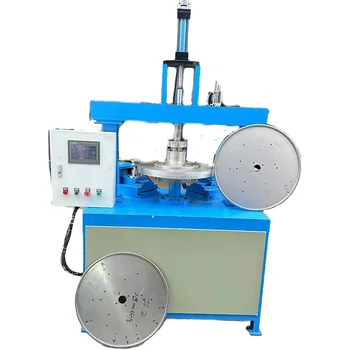 Round table bottom plate flanging stainless steel disc hemming machine /hydraulic disc pulling edge cutting edge curling machine