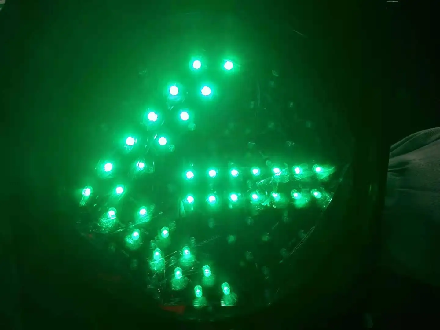 УФ-стабилизированный Поликарбонат дальнее расстояние 300 мм красный и зеленый кабель с двумя осветительными приборами