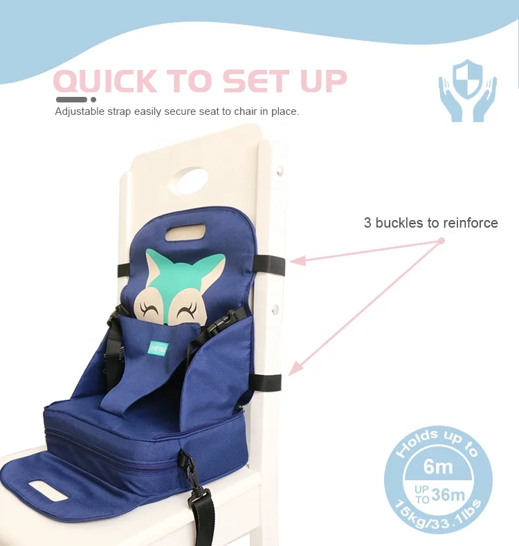 Путешествия защитный чехол 3 в 1 детский стульчик сумка из узорчатой ткани складной портативный стул детские портативный детский стульчик для кормления сиденье для ребенка