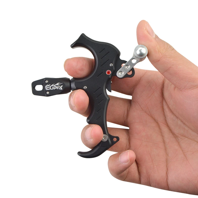 Archery 360 Degree Rotating Jaw Compound Bow 3 and 4 Switch Thumb Release Automatic Finger Aid L R Adjust Compound Bow Release