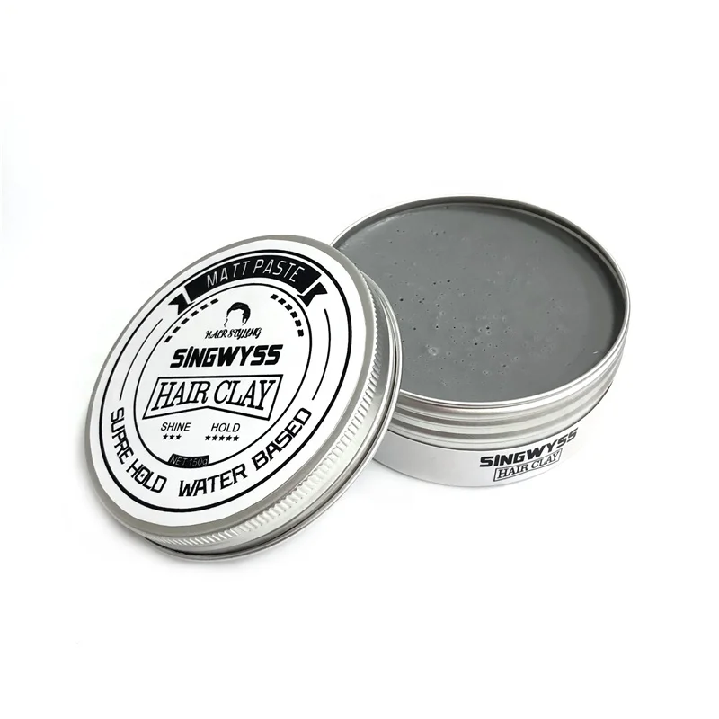 High Level Customized Logo  Matte Hair Wax Private Label Hair Clay Matte Finish Texture Paste Mud
