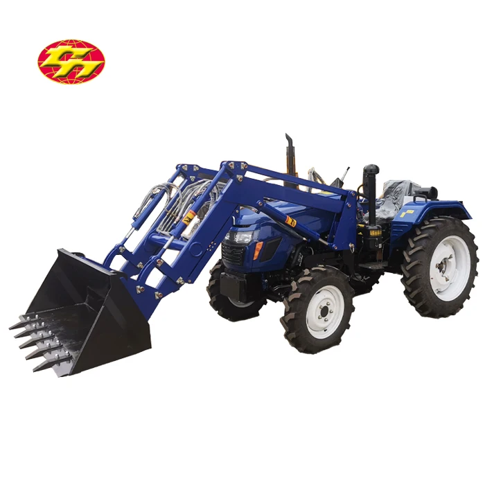 4x4 60hp Sub Compact Tractor with Front Loader  and Rear Backhoe