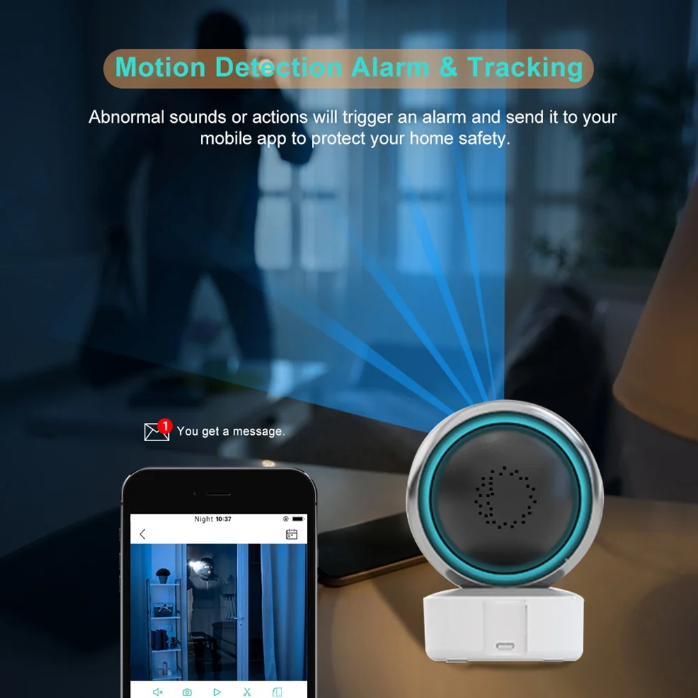 Tuya 2MP 3MP 5MP Cloud Smart Light Wifi Camera AI Wireless IP 2 ways Camera Security Surveillance h.265 Wifi Lamp Camera