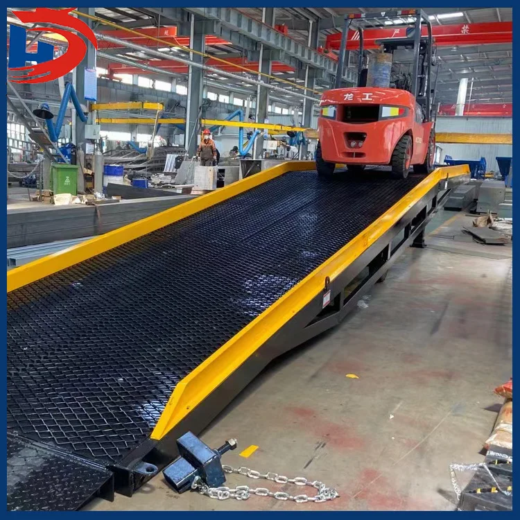 Mobile Hydraulic Container Loading And Unloading Platform Forklift Ramp ...