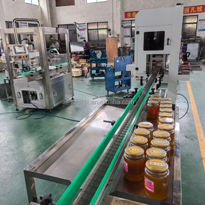 Automatic Food Bottles and Jars Filling and Capping Line for Chili Sauce, Honey, Ketchup, Peanut Butter, Jam factory
