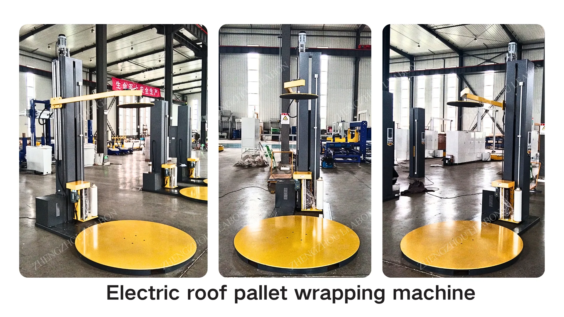 With Ramp Weight Device Pallet Wrapping Machine Food Industry Tray ...
