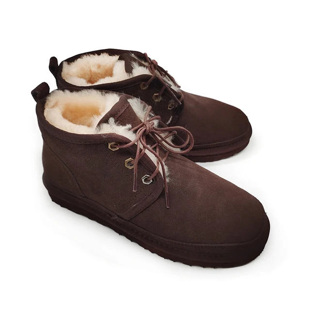 warm shoes girls snow boots ankle fur boots fashion faux fur brown red women shoes for winter - Image 3