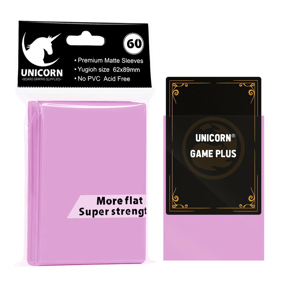 UNICORN GAME PLUS Colored Matte Yugioh Card Sleeves 62x89mm - OEM