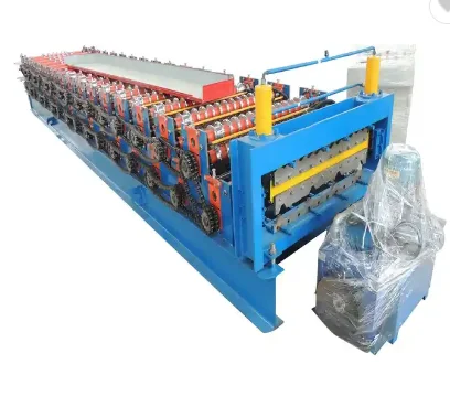 Steel roll roofing sheets making machine Double layer roof tile making forming machine