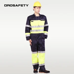 Cheap Work Clothes Electric Engineers Fire Resistant Anti Static Safety Reflective Hivis Coverall