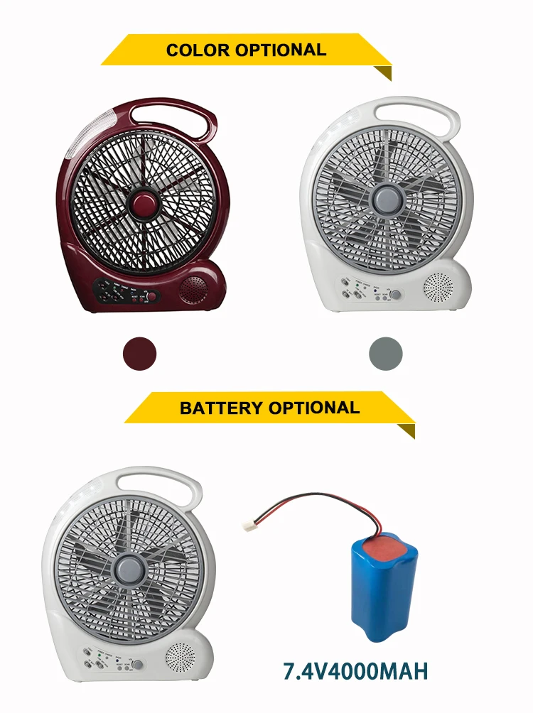 adventuridge rechargeable fan with led lights