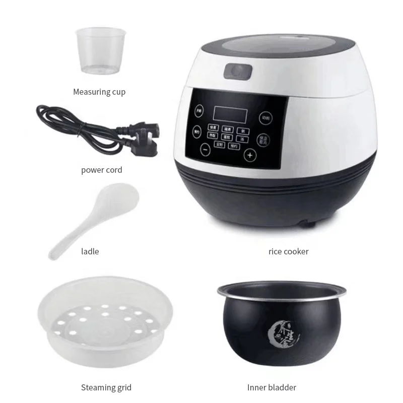2024 Home Appliances Smart 3L Cooking Rice Pot Low Sugar Mini  Electric Deluxe Rice Cooker