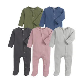 Unisex Gender Toddlers Romper Set Baby Clothes 0-12 Months Infant Bodysuits Baby Onesie Footie 100% Cotton