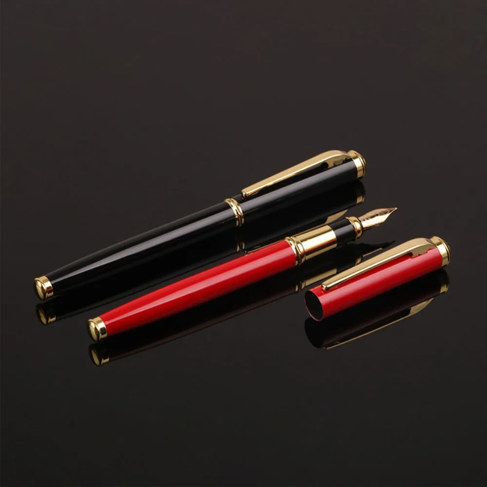 Low Price Luxury Calligraphy Nib Fountain Pen With Metal Brass Stabilo Parker Black Gold Piston Classic Custom Logo