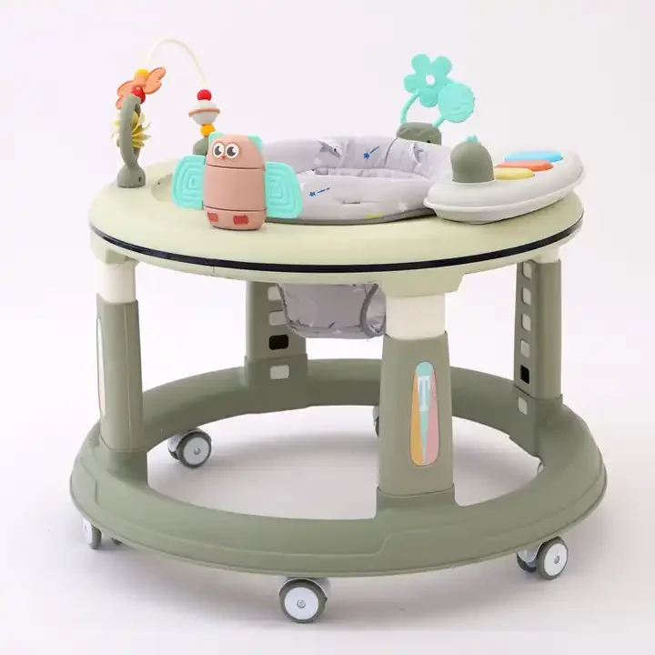 Baby Walking Learning 360 Degree Rotating Plastic Baby Walker High Quality Mew Design Plastic Round Toddler Walker With Music Se