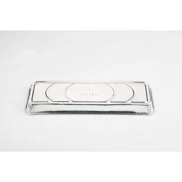 TIA CB16 Disque rectangulaire à dissipation rapide de chaleur avec code caractères récipients en feuille alimentaire biodégradable 13,5 pouces