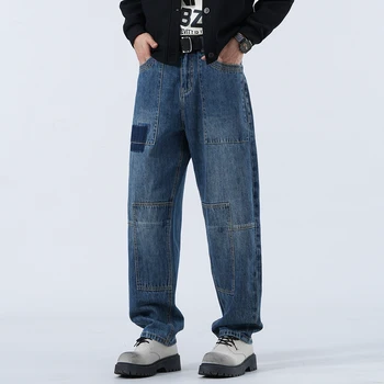 2025 Customization Fashion Wear Baggy Style Men's Street Wear Denim Pant