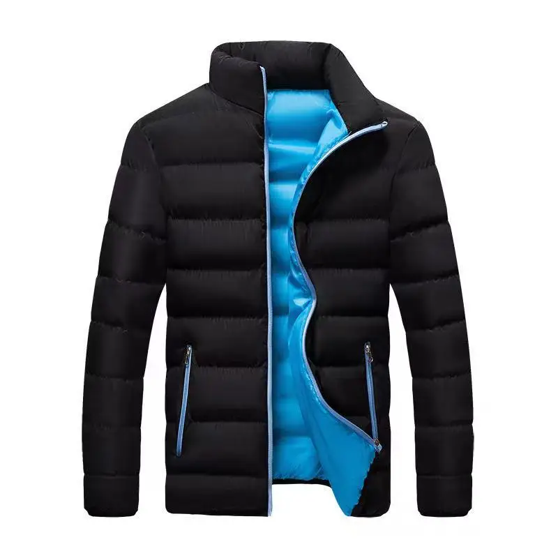 Men's Cotton Coat Winter Thickened Fashion Standing Collar Jacket_voghion.com